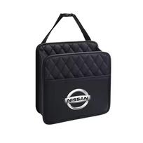 Automobilio galinės sėdynės organizatorius Daugiafunkcinis interjero laikymo krepšys Nissan Rogue Pathfinder X-Trail GTR Note Qashqai Juke Patrol juoda