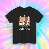 Per daug Gitarų Marškinėliai Muzikanto Dovana Juokingi Gitaristo Marškinėliai S-4xl L white