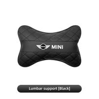 Automobilio kaklo pagalvėlė Juosmens atramos rinkinys Automobilio galvos atrama MINI Cooper R56 F56 R50 JCW Cabrio Aceman Countryman Clubman Roadster Coupe djpxh44 black