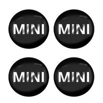 4 vnt. 56 mm automobilio ratlankio centriniai dangteliai, ratlankio apdaila, ženklelis, skirtas MINI Cooper JCW Countryman Clubman Cabrio Paceman Coupe Roadster akvnt44 black