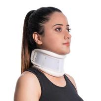 Wonder Care Standus kaklo įtvaras Plastikinis kaklo atrama Reguliuojamo aukščio įtvaras Kaklo atrama Alignsand Palaikymas moterims ir vyrams Dydis - M M beige