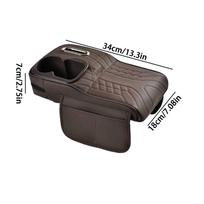Multifunctional car armrest box cup holder booster seat central protective cover car tissue box and supplies storage armrest mat ruda