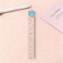 Bear Ruler Kawaii Accessories School Supplies Drawing Tool Papeleria Transparent 15cm Regla Cute Japan Stationery Straightedge