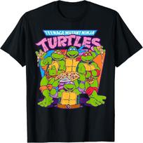 Teenage Mutant Ninja Turtles Pizza & Smiles T-Shirt T-Shirt S įvairiaspalvis
