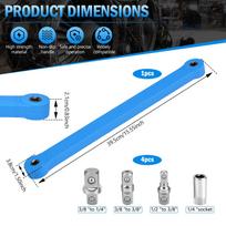 Offset Extension WrenchPro Offset Extension Wrench Extender Tool with 1/4  3/8  1/2  Square Drive Adapter Impact Socket Ratchet