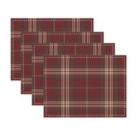 4 vnt. languoti spausdinti padėkliukai, atsparūs karščiui, kvadratiniai, skalbiami mašinoje, idealūs namų, restoranų ir vakarėlių stalo dekoravimui 30x45cm-4PC gray