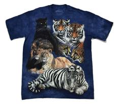The Mountain Vyriški Didelių Katinių Koliažas Liūtai Tigrai Pantera Leopardas Marškinėliai Nauji Su Etiketėmis Mažas 3XL gray