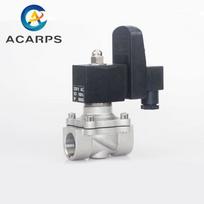 2 Way Electric Solenoid Valve with Timer 24v 220v 12v 1/2 N/C Stainless Steel HIgh Temperature 150 for Water Oil Gas 240VAC