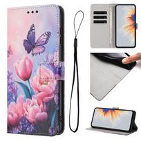 Dėklas Poco M8 Pro 5G M8Pro Etui Piniginė Apsauga Telefono dėklas Xiaomi Poco M8 Pro Dangtelis PocoM8 Dažytas raštas Atverčiamas Funda Poco M8 Pro 5G gray