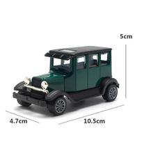 1:43 Alloy Vintage Diecast CarA 1930 Model Car Classic Pull Back Car Model Miniature Vehicle Replica Gift For Kids Adults gray