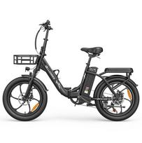 Elektrinis dviratis Allgobike AC20 250W variklis 20  ratai Sulankstomas miesto elektrinis dviratis 48V 20Ah Hidrauliniai diskiniai stabdžiai 7 pavaros Maksimali apkrova 120Kg juoda