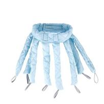 Flexible Overnight Hair Rollers Hair Styling Tools No Heat Curling Rod Curling Headband  Women Short Blue