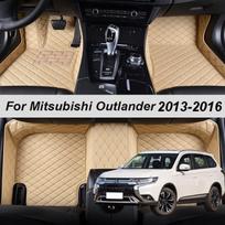Individualiai pagaminti odiniai automobilio grindų kilimėliai, skirti Mitsubishi Outlander 2013 2014 2015 2016 5 vietų kilimai Kilimėliai pėdų pagalvėlės Price For 5 seatskez