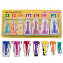Practical Bias Tape Makers Kits Handmade Quilting Tool Fabric Tape Maker Tool Set 6/9/12/15/18/21/25mm 1