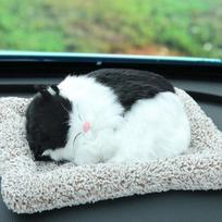 Automobilio dekoracija Imituotas šuo Katė Aktyvuotos anglies Bambuko anglies maišelis Mielos dekoracijos Pliušinis žaislas black and white panda black