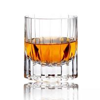 Starburst K9 Crystal Edo Kiriko Whiskey Glass orange