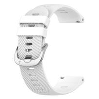 20mm Silicone Sport Band for Garmin Forerunner 55/245/645 Vivoactive 3/5/6 Venu bracelet correa Fenix 7S/6S/5S/Pro/plus Strap 20mm balta
