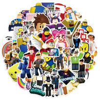 Roblox Graffiti Stickers 50pcs One-Of-A-Kind Water Resistant Vinyl Decals Designed For Skateboard Helmet Water Bottle Laptop Luggage Children Teens -A2901