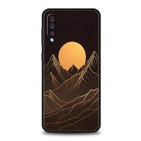 Mountain Sunrise Line Case For Samsung A56 A36 A26 A54 A52 A24 A14 A50 A72 A70 A20E A06 A12 A22 A34 A42 A32 A04s A16 5G Cover For Samsung A20e black