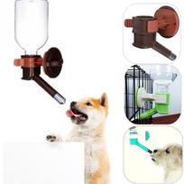 Pet Water Feeder Hanging Bottle Drinking Dispenser for Pets Cat Puppy Dog Auto Water Feeders rožinė