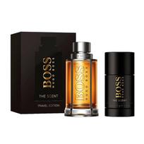 BOSS THE SCENT Men's Perfume Set EDT Men's Ginger Citrus Perfume + Antiperspirant HUGO BOSS THE SCENT 100ml+75ml ruda