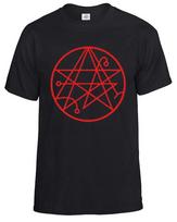 New sigil of the gateway cthulhu symbol tshirt mens lovecraft mythos tee top 2XL red