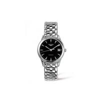 Longines Flagship Automatic Mechanical Movement Date Display Watch 36Mm Black Dial Stainless Steel Case Men watches Silver L4.774.4.52.6 Black Dial black