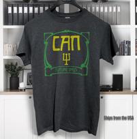 CAN band t shirt German krautrock tago mago ege bamyasi M gray