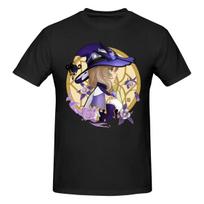 Genshin Impact Lisa Anime Art T-shirt L beige