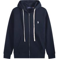 Polo Ralph Lauren Thin Fleece Zip-Up Hoodie Women hoodies Navy-Blue 211786568-003 S