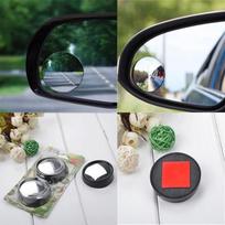 2vnt automobilinis veidrodėlis Tauck mažas apvalus veidrodis aklosios dėmės 360 laipsnių plataus kampo galinio vaizdo atbulinės eigos aux gray