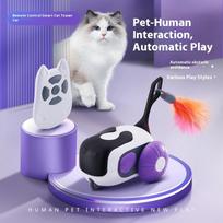 Smagus katės nuotolinio valdymo automobilis Elektriniai kačiuko žaislai Naminių gyvūnų reikmenys color box packaging gray