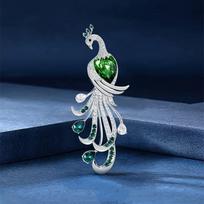 Peacock Spirit Brooch: High-End Corsage, Vintage Brooch, Clothing Accessories For Women One Size