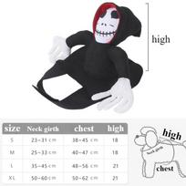 Helovino augintinio kostiumas Moliūgas Juodo katino kostiumai šunims Augintinių vakarėlio Cosplay drabužiai Helovino kostiumas mažiems ir dideliems šunims S black