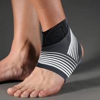 Adjustable Compression Ankle Support Brace for Men Women Strong Sports Protection Comfortable Fit S black