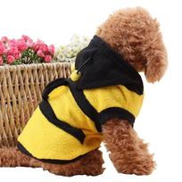 New Holiday Party Bee Shaped Puppy Coat Costume Set Cat And Dog Hoodie Fancy Costume Puppy Clothes Can Be Disassembled Washed 18cm black