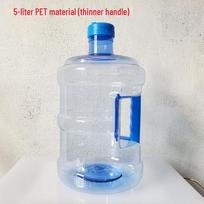 Household Mineral Water Dispenser with Lid - Outdoor Large-Capacity Portable Water Storage Bucket black
