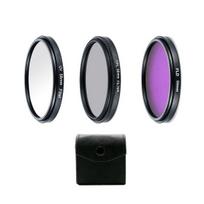 Profesionalus UV CPL poliarizatoriaus FLD fotografijos filtro rinkinys, skirtas SLR fotoaparatui 58mm