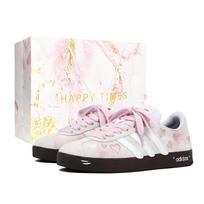 Adidas VL COURT 2.0 Heartbeat Cherry Sweet, Special Shopping Bag Lightweight Low top Skateboard Shoes Unisex White Pink JS3003(Team920-BOX) 42