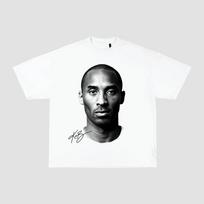 Kobe Bryant Portrait Graphic Design Basketball Streetwear Unisex T-Shirt L white