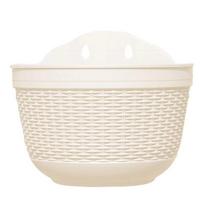 Imitation Rattan Woven Creative Flower Pot Garden Flower Pot Flower Pot Wall Hanging Plant Planting Pot Basket Courtyard Balcony white