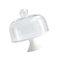 Elegant Scandinavian Dessert Stand Heat Resistant Ceramic Glass Multiple Tiered Serving Plate For Entertaining small