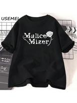 Malice Mizer Rose T-Shirt Women Men Rock Music Graphic T Shirts Round Neck Cotton Short Sleeve T-Shirts Oversized Streetwear S įvairiaspalvis