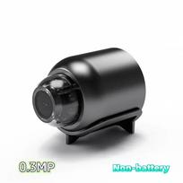 Mini belaidė apsaugos kamera namams, WiFi, HD naktinio matymo stebėjimas 【Non-battery】0.3MP juoda