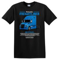 Blue Semi Truck T Shirt for Truck Driver Enthusiasts Heavy Hauling Tee M blue