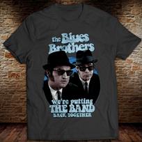 Retro Blues Brothers Putting the Band Back Together Shirt Joliet Jake E Elwood J XXXL black