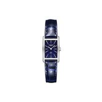 Longines DolceVita serijos kvarcinis laikrodis, atsparus vandeniui iki 30 m, 20,8 mm*32 mm, mėlynas ciferblatas, nerūdijančio plieno korpusas, krokodilo odos dirželis L5.255.4.93.2 Regular Watch Box,Blue Dial blue