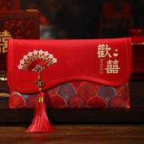 Traditional Red Envelope Multiple Patterns Wedding Envelope Money Pocket  Traditional Gift Style B brown