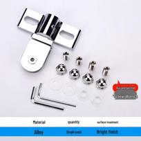 Nerūdijančio plieno stiklinės durys dušo kabinai spaustukai ir vyriai - Viršutiniai/Apatiniai velenai ir nuo grindų iki lubų priedai [1] Alloy Material white