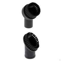 2 Pcs Universal 32mm/1.25'' Dia. Vacuum Brushes Dust Brush Black black